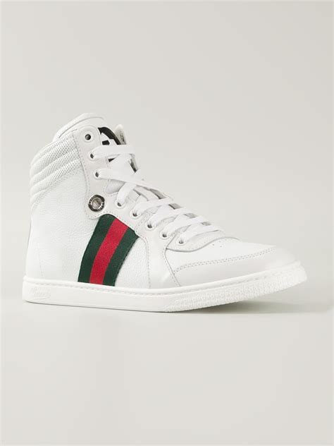 gucci white coda hi top|Gucci high top shoes.